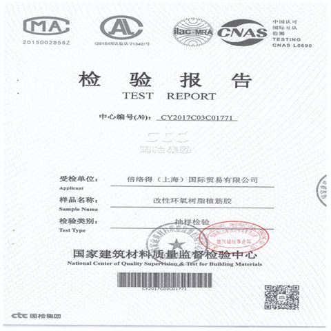 进口改性环氧型植筋胶